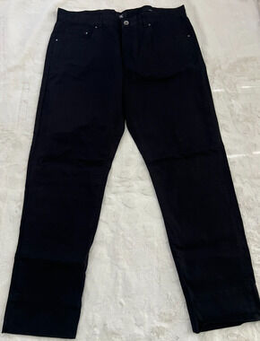 Calvin Klein Jeans Mens 36x34 Black Slim Fit Stretch 5 Pocket Pants